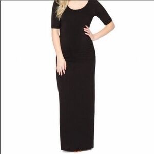 Motherhood Maternity Classic Black Maxi Dress